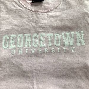 Georgetown University Light pink T-shirt.